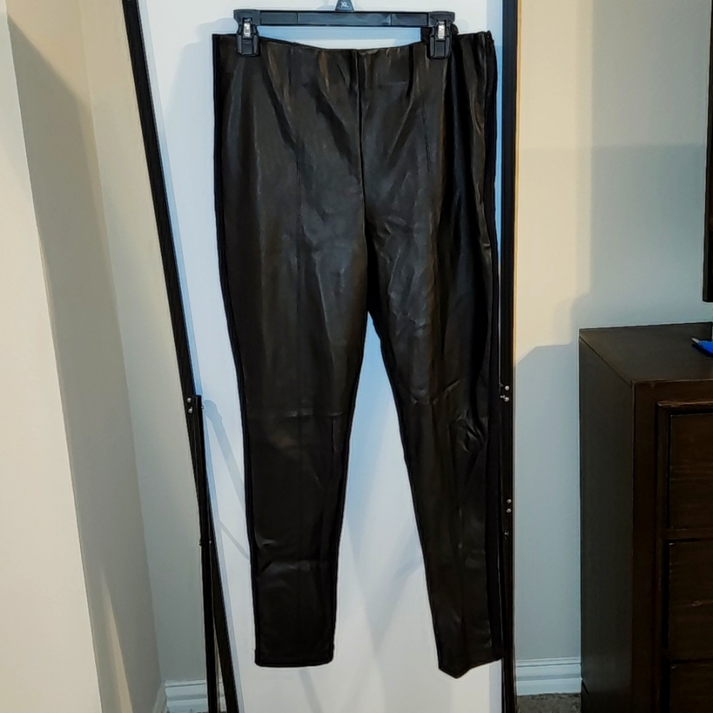 NWT Ann Taylor Faux Leather Leggings